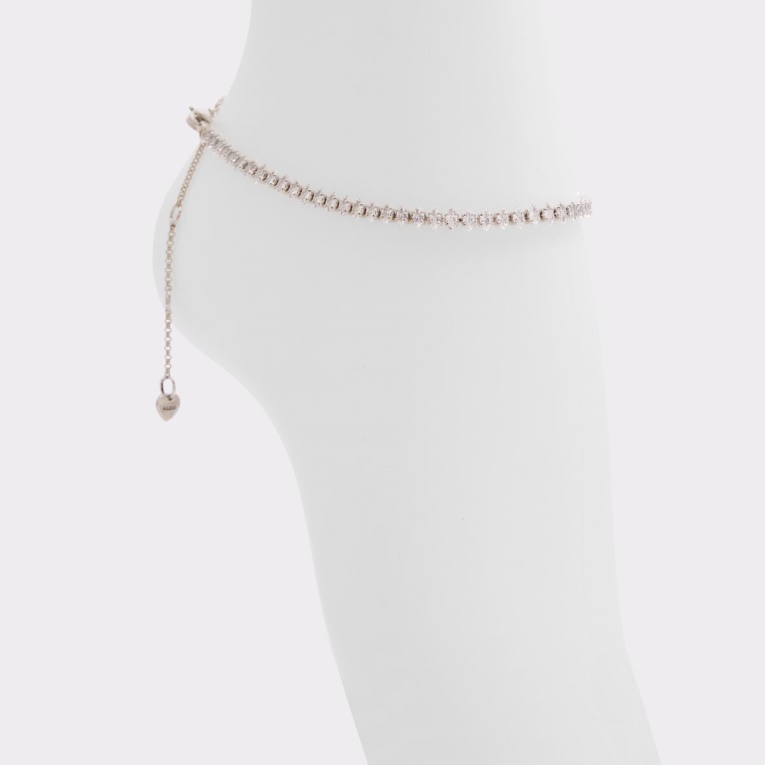 Tobillera Multi Asodith De Plata Transparente De Aldo Fashion