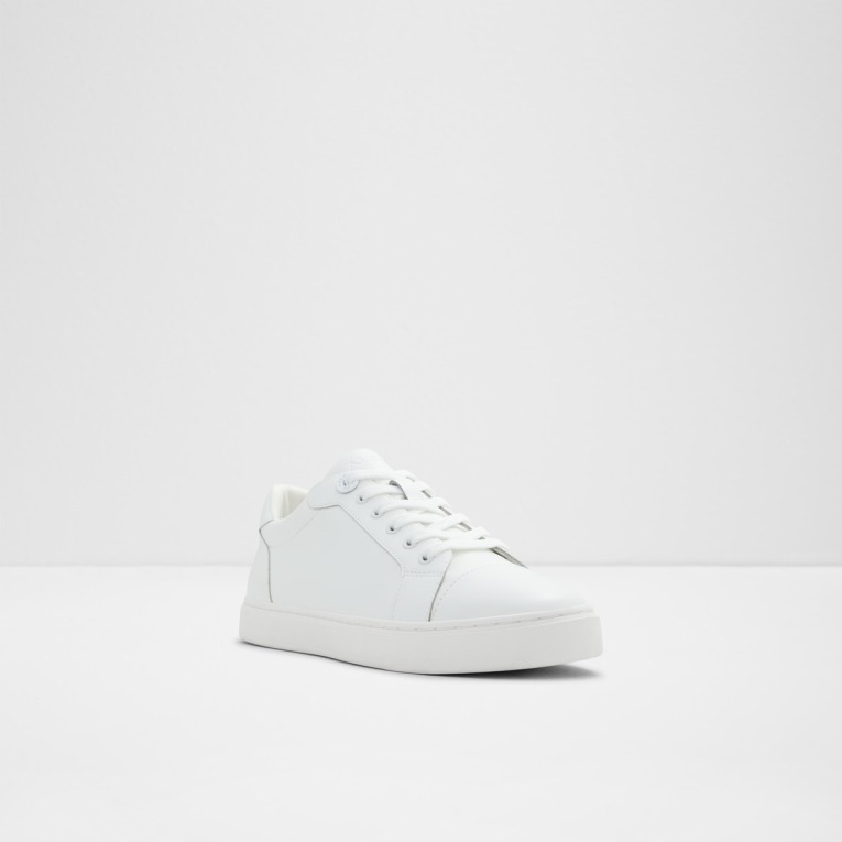 Moda Aldo White Astila Low Top Sneaker Cup Sole