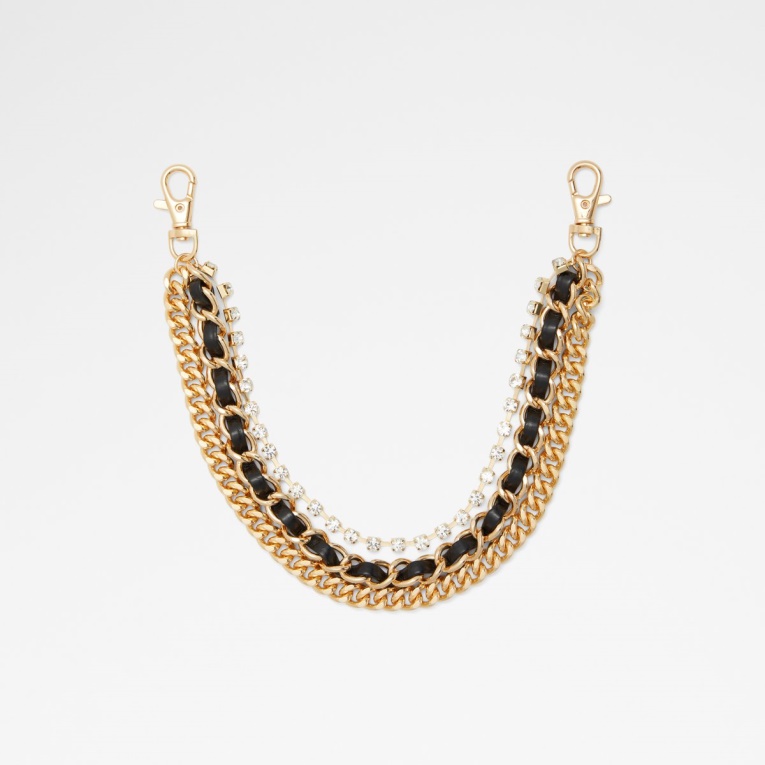 Aldo Low Stock Astiraniel Bolso De Mano Cadena Negro-oro Multi Moda