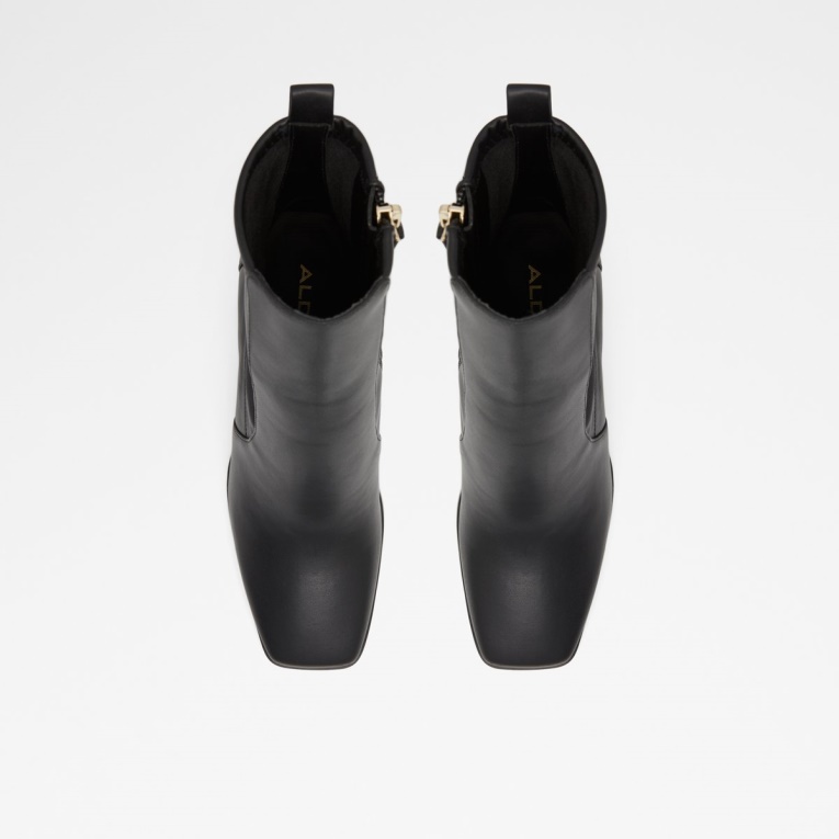 Negro Sintético Moda Aldo Aurla Botín Tacón Bloque