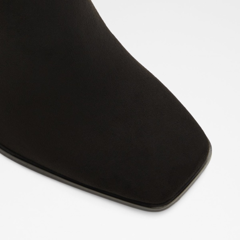 Negro Textil Microfibra Aldo Moda Botín Aurla Tacón Bloque