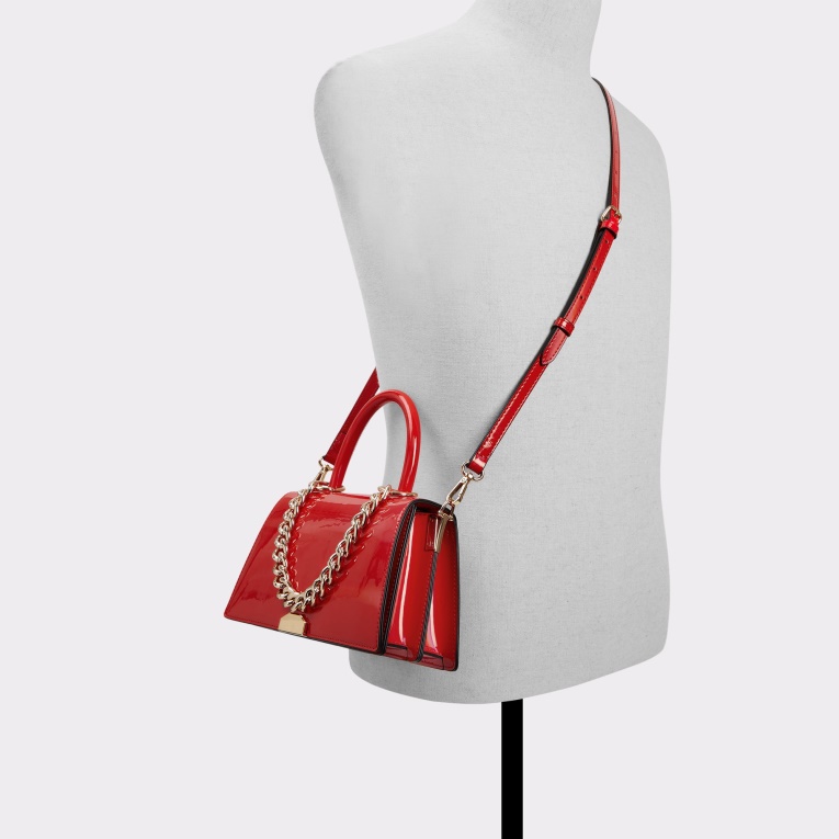 Aldo Moda Nueva Llegada Avedax Bolso Con Asa Superior Rojo