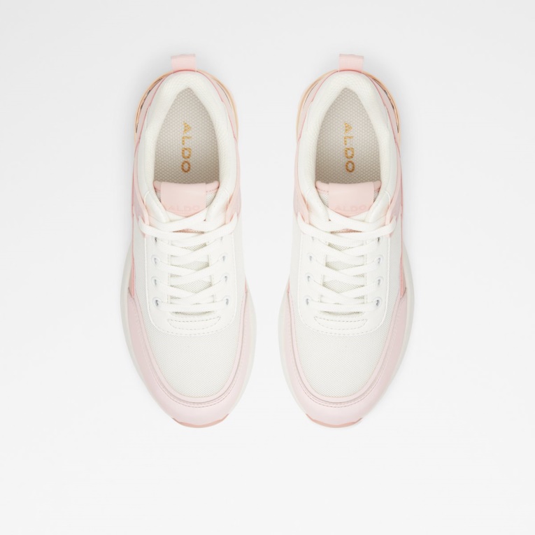 Zapatillas De Deporte Con Cuña Azuria Rosa Claro De Aldo Fashion Suela De Jogger