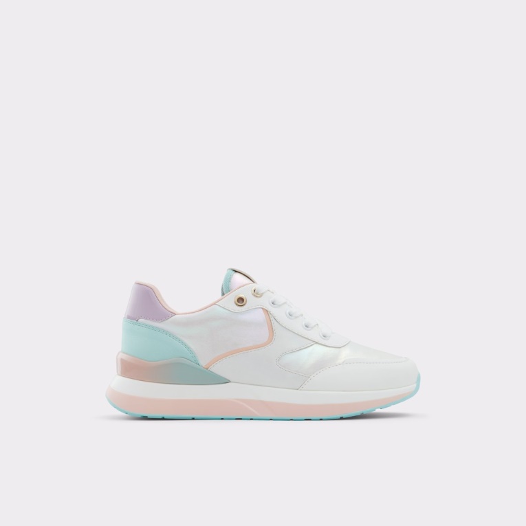 Pastel Multi Azurio Cuña Zapatilla Jogger Suela Moda Aldo