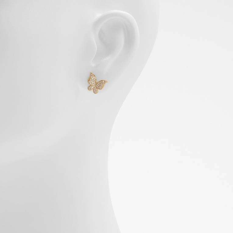 Aretes De Botón Banenandra De última Oportunidad En Oro Transparente Multi Aldo Fashion