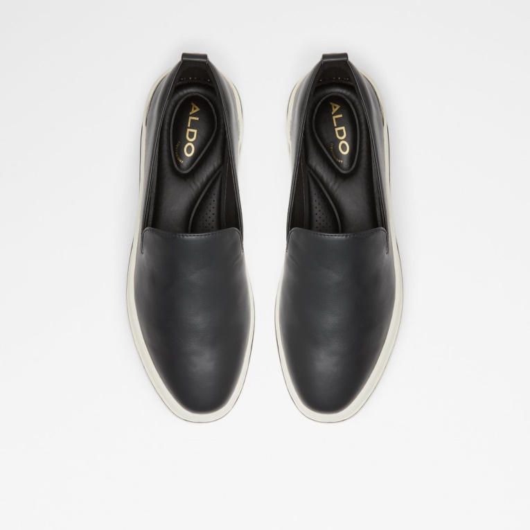 Negro Bajo Stock Banessi Slip On Plataforma Plana Moda Aldo