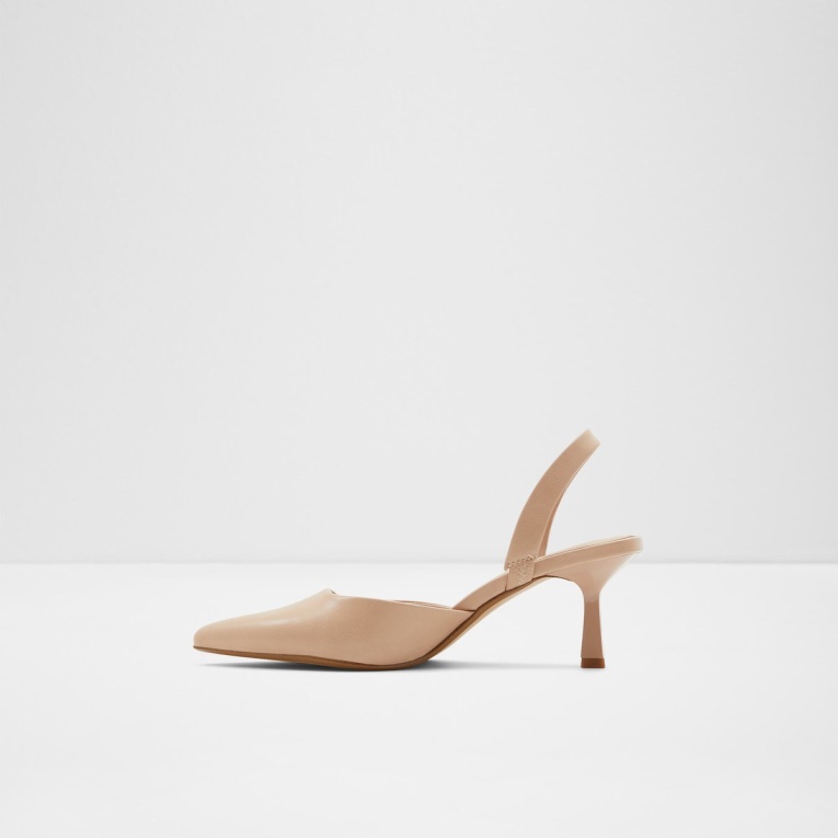 Moda Aldo Basanti Sling Back Tacón Alto Hueso