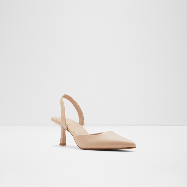 Moda Aldo Basanti Sling Back Tacón Alto Hueso