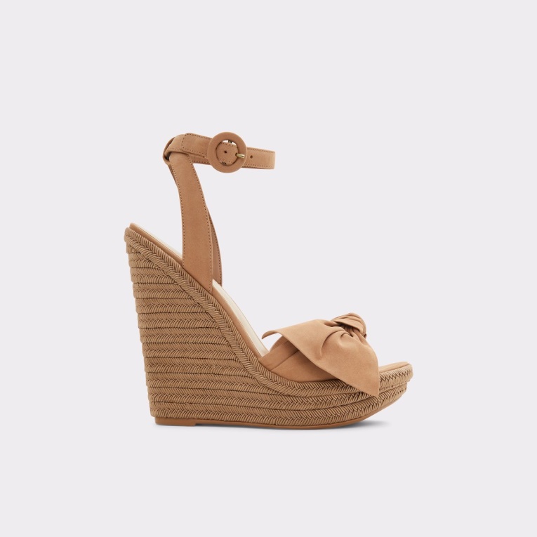 Besch Cuña Sandalia Cuña Tacón Aldo Moda Marrón