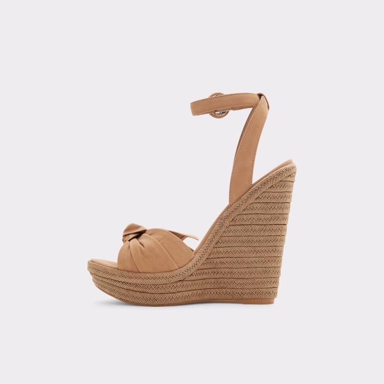Besch Cuña Sandalia Cuña Tacón Aldo Moda Marrón