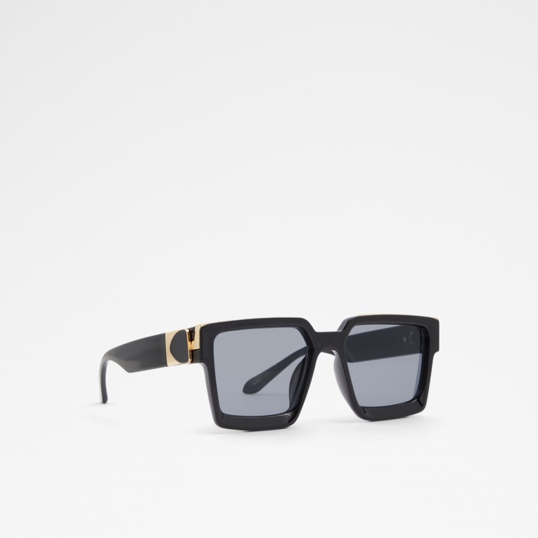 Gafas De Sol Fashion Aldo Last Chance Biasini Negras Y Doradas Multi