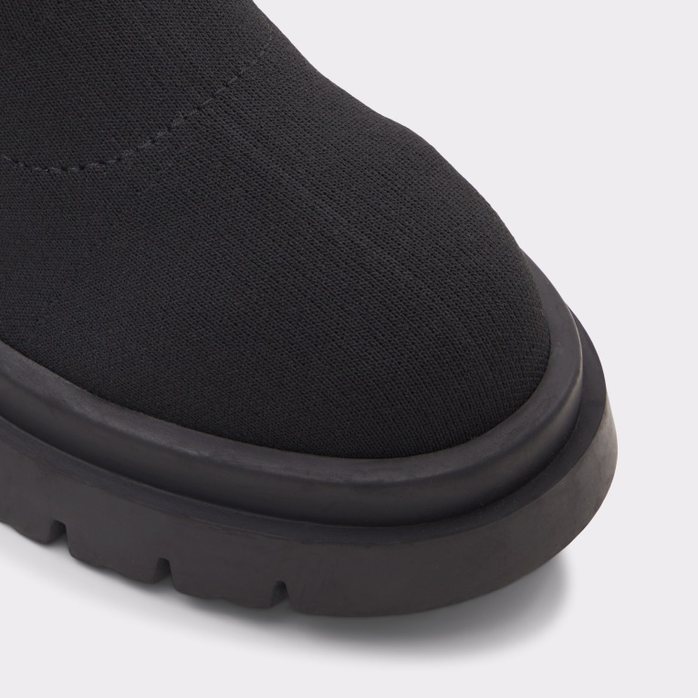 Botas Estilo Calcetín Bigact Con Suela Dentada Negras Aldo Fashion