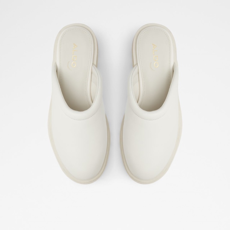 Aldo White Fashion Biglease Plataforma Mule Lug Suela