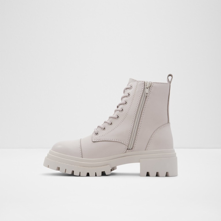 Moda Aldo Bigmark Botas De Combate Suela De Orejeta Gris