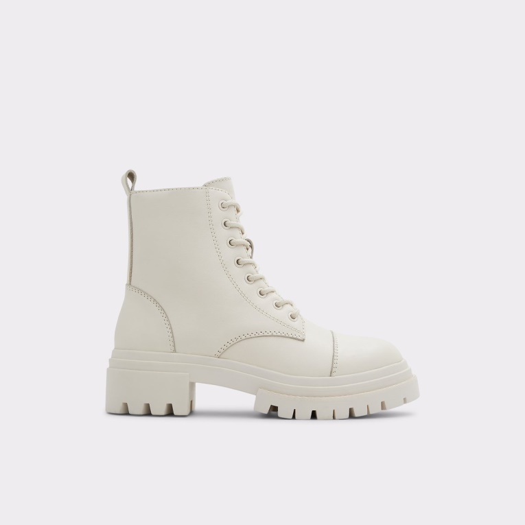 Moda Blanco Bigmark Botas De Combate Suela De Orejeta Aldo