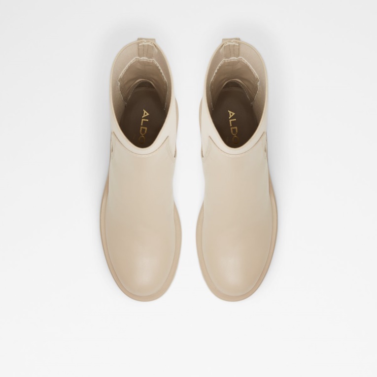 Aldo Bigmood Botín Chelsea Suela Dentada Beige Moda