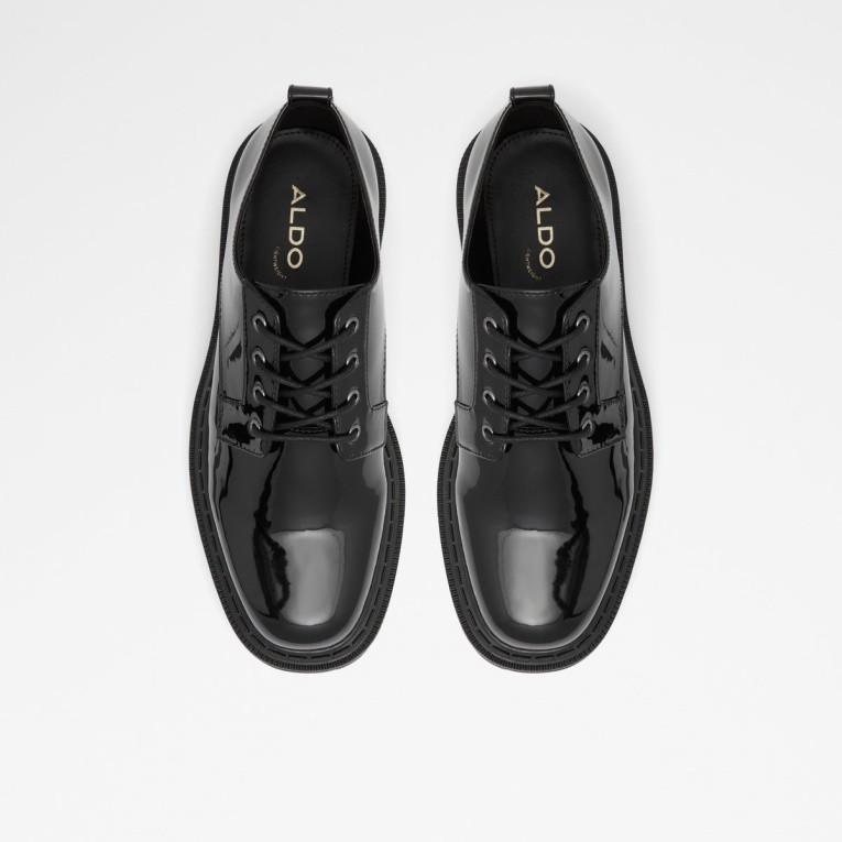 Bigmove Zapato Oxford Suela Dentada Moda Negro Charol Sintético Aldo