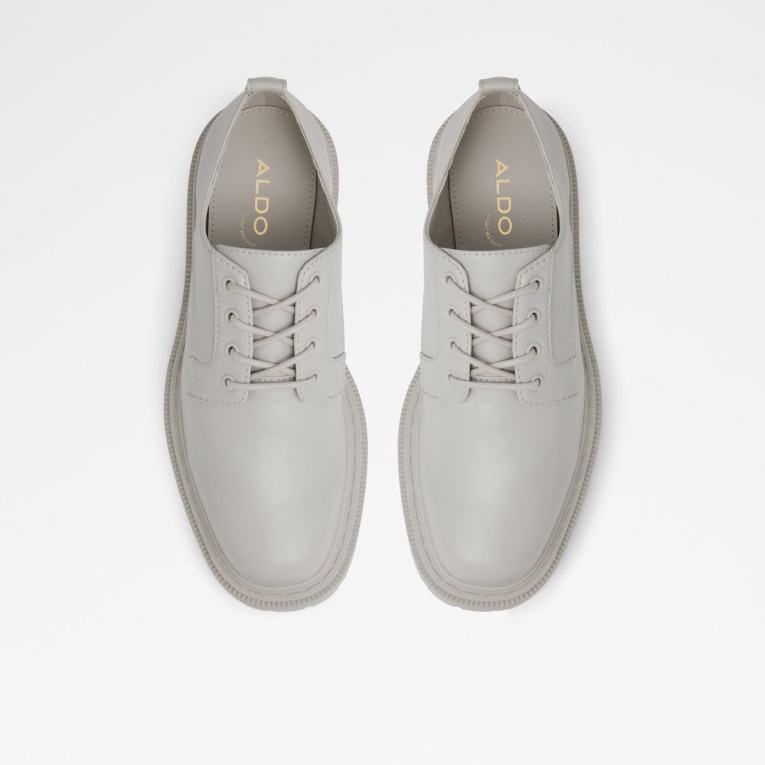Moda Aldo Bigmove Zapato Oxford Lug Suela Gris Claro