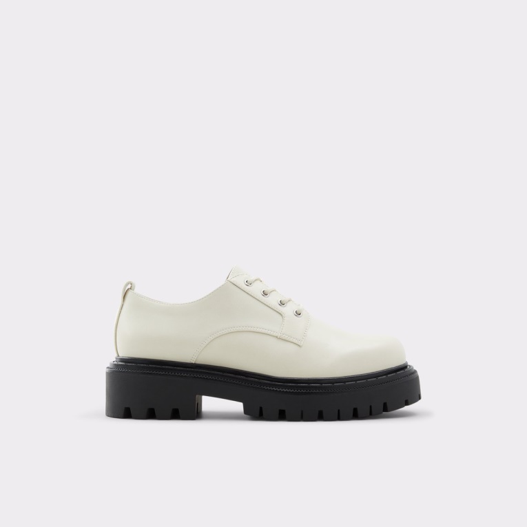 Moda Aldo Bigmove Zapato Oxford Lug Suela Blanco