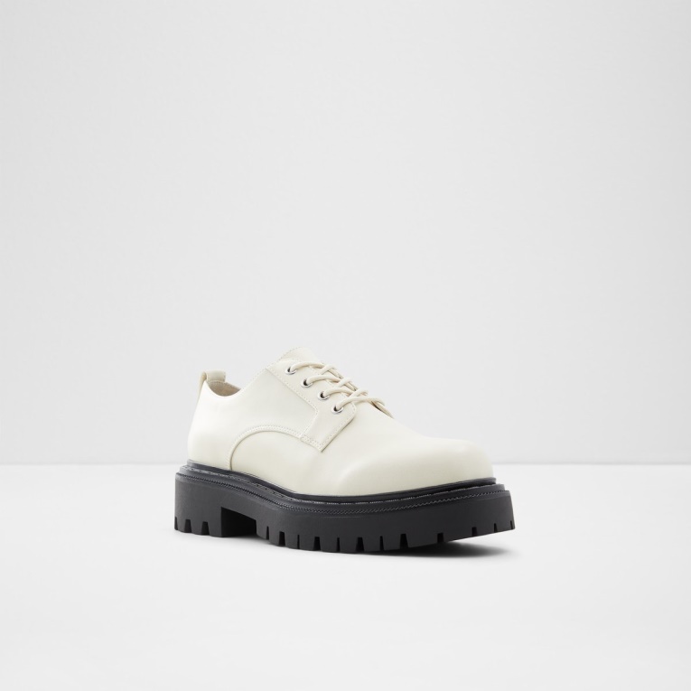 Moda Aldo Bigmove Zapato Oxford Lug Suela Blanco
