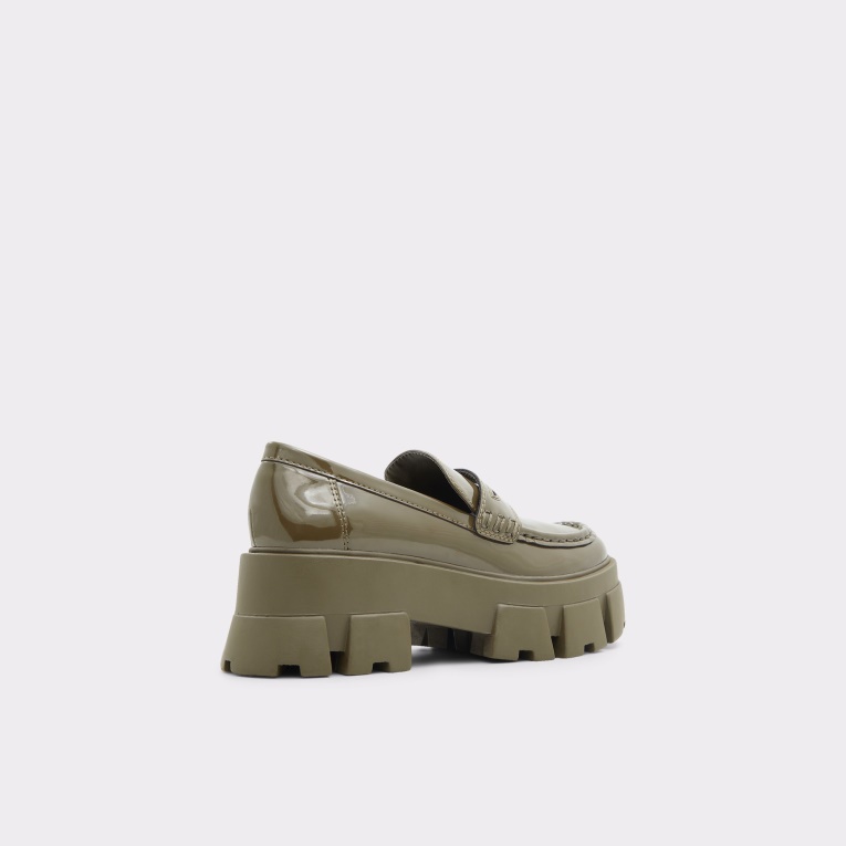 Moda Caqui Aldo Bigshow Mocasín Suela De Orejeta