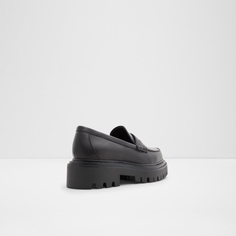Aldo Fashion Mocasín Bigstrut Suela De Orejeta Negro