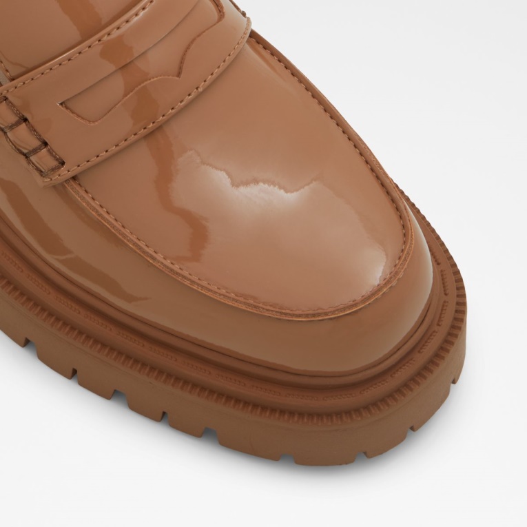 Beis Oscuro Mocasines Aldo Fashion Bigstrut Suela Dentada