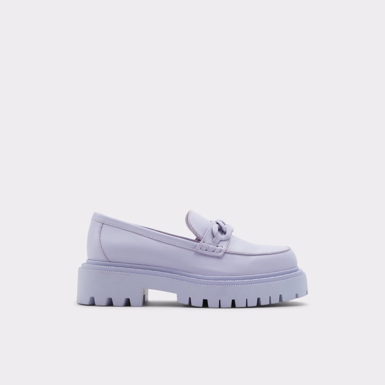 Moda Púrpura Aldo Bigstrutx Mocasín Suela Dentada