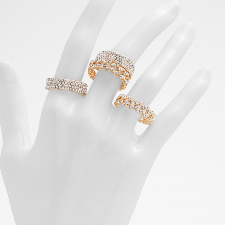 Anillo Multi Blingup Dorado Claro De Aldo Fashion