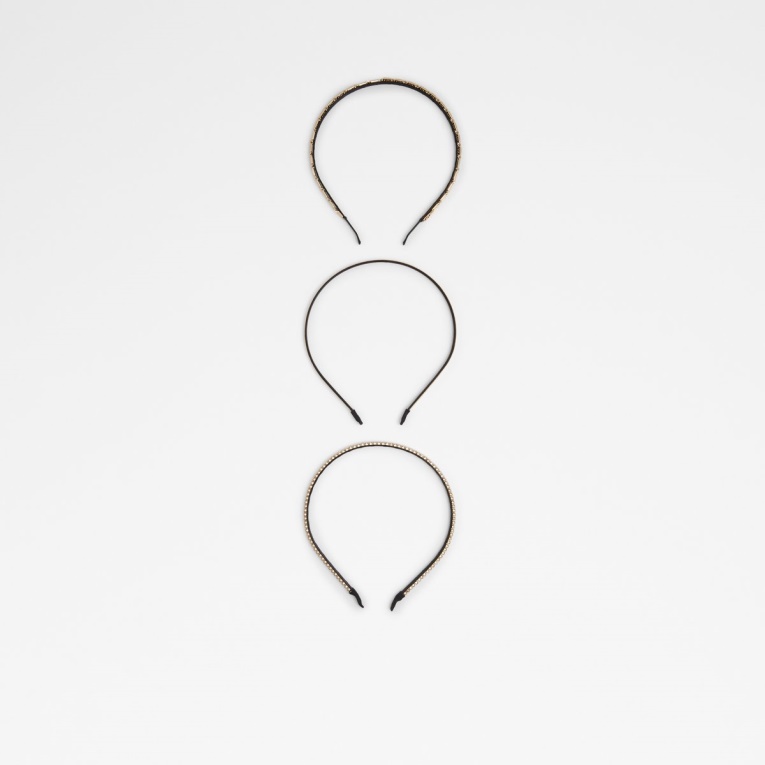 Banda Para La Cabeza Bloorlea De última Oportunidad Multi Negro Y Dorado Aldo Fashion