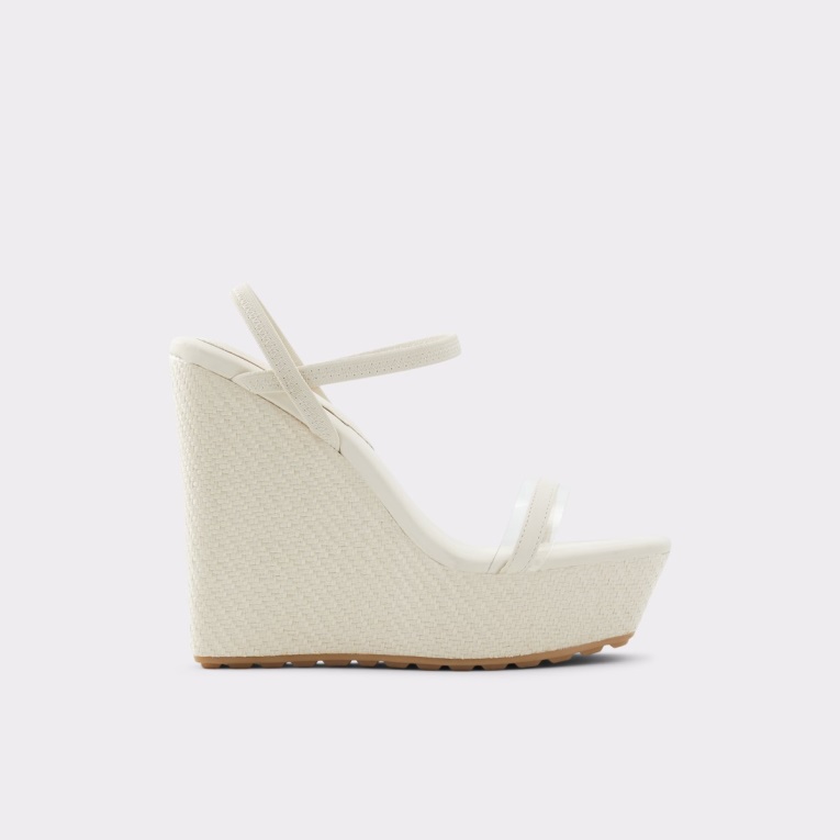 Bodish Cuña Sandalia Cuña Moda Blanco Aldo