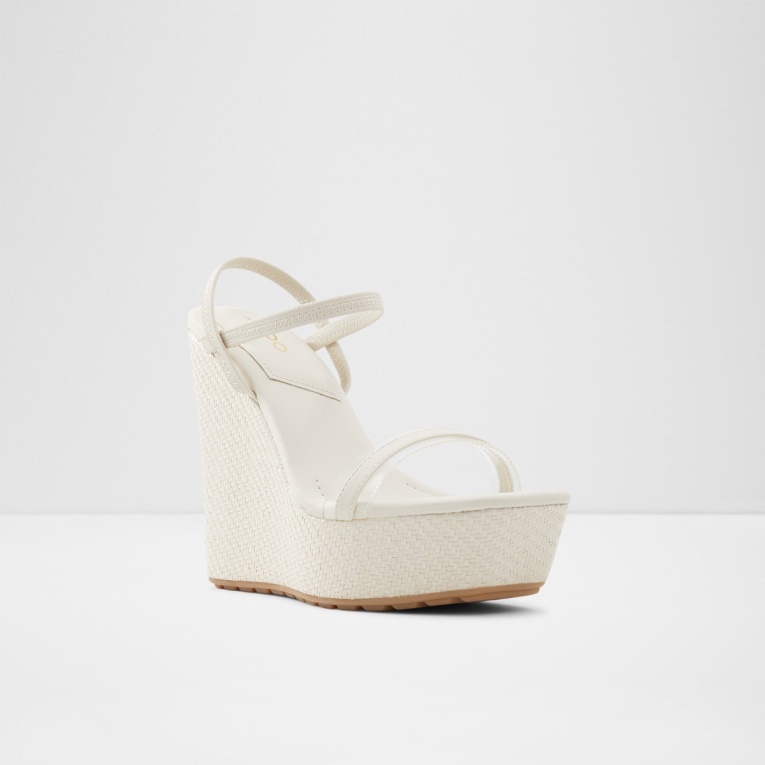 Bodish Cuña Sandalia Cuña Moda Blanco Aldo