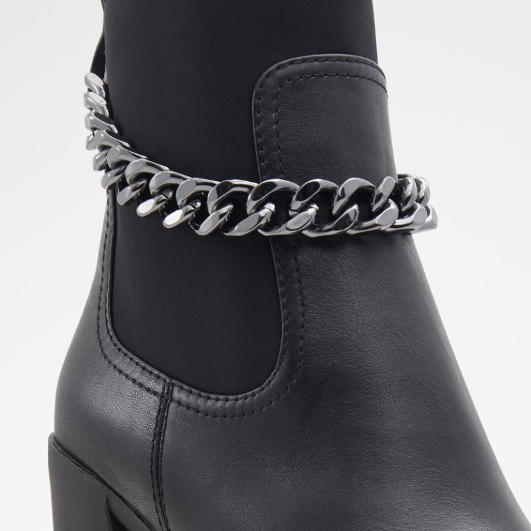 Moda Cuero Negro Liso Aldo Bolder