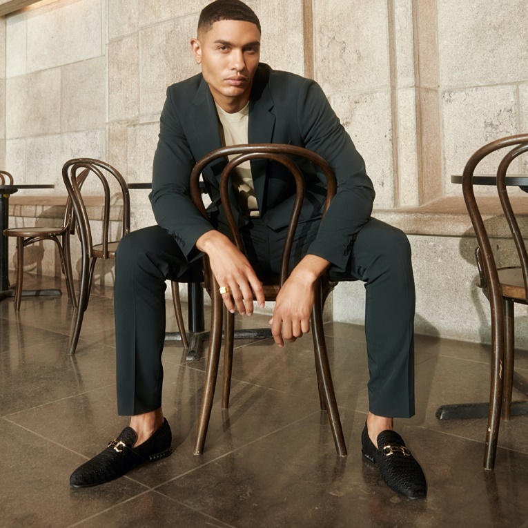 Aldo Negro Textil Terciopelo Moda Nueva Llegada Corbatín