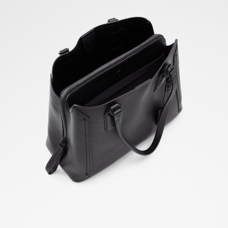 Bolso Satchel Bragia Negro De Moda De Aldo