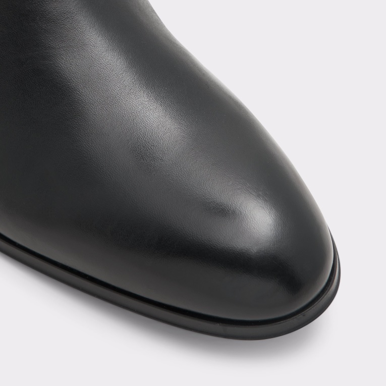 Botines Brahm De Cuero Negro Liso De Aldo Recién Llegados A La Moda