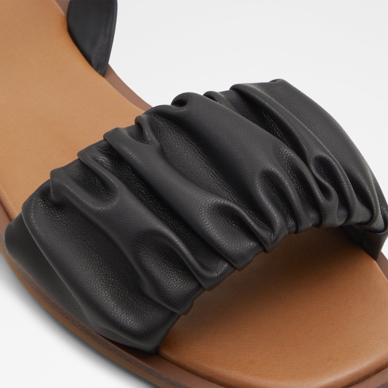 Sandalia Negra Brelden Slide Moda Aldo