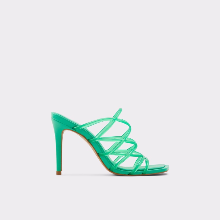 Sandalias De Tacón Con Tiras Brigette De Aldo Fashion Tacón De Aguja Verde