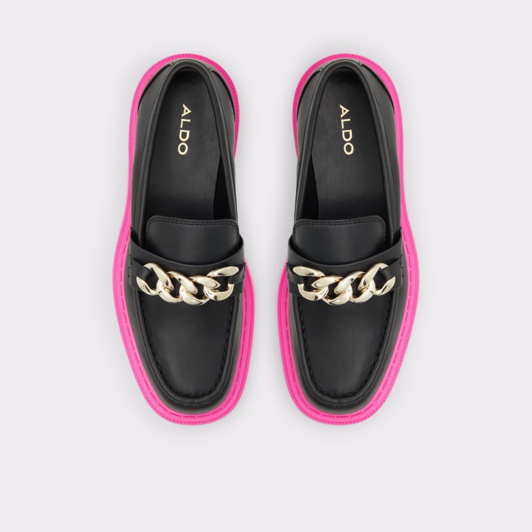 Zapatos Oxford Brixton Lisos Sintéticos Negros De Moda Con Suela Dentada Aldo