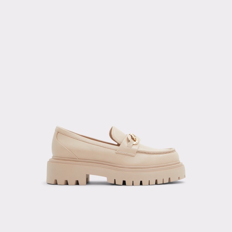 Mocasines Brixton Con Suela Dentada Beige Medio Aldo Fashion