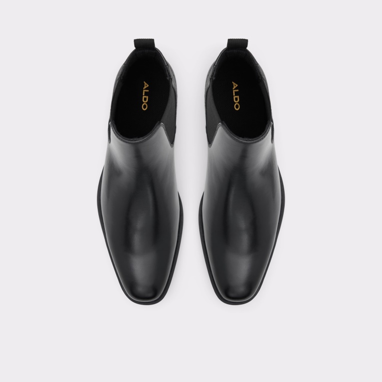 Moda Aldo Nueva Llegada Brodyx Chelsea Bota Negro Cuero Suave