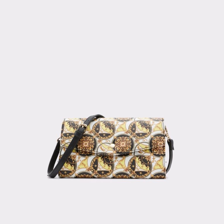 Cartera Caenia Multicolor En Negro Y Oro De Aldo Fashion