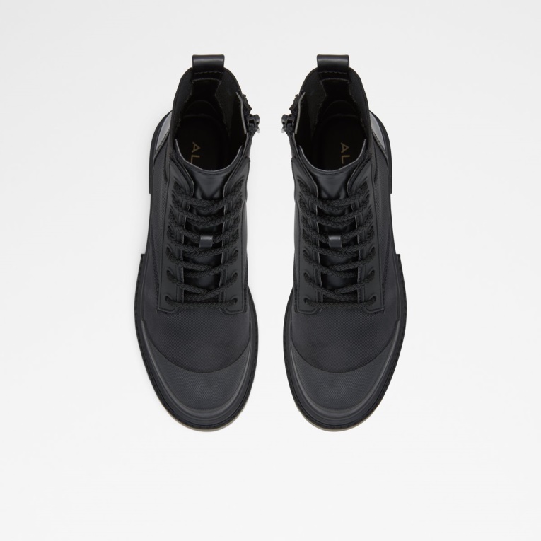 Aldo Se Agotó Botas Charline Combat Suela Dentada Negras Moda