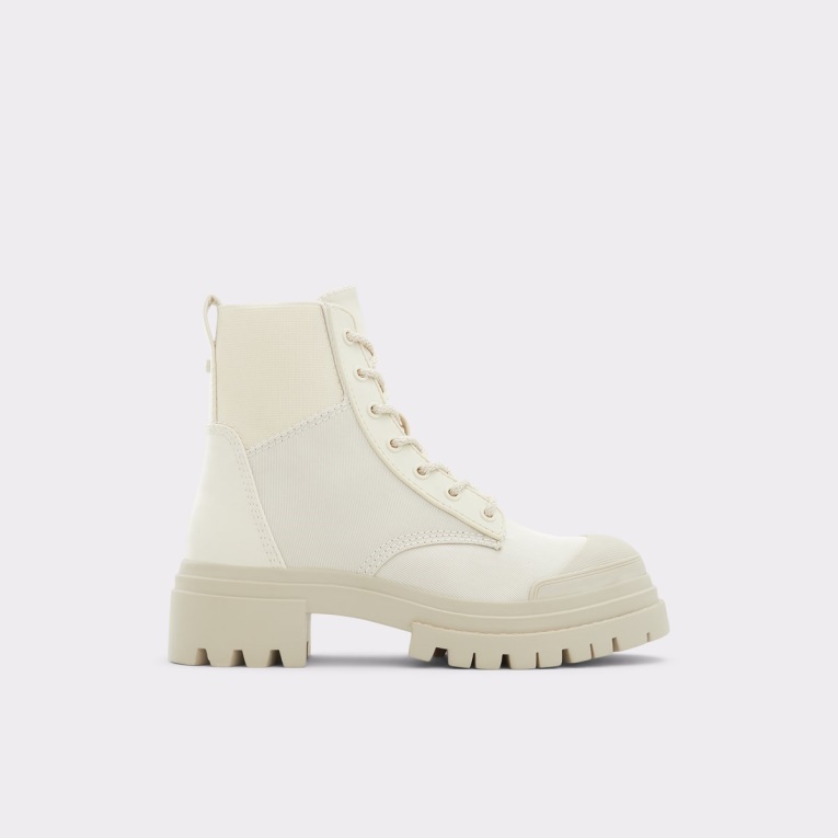 Moda Aldo Charline Combat Bota Lug Suela Blanco
