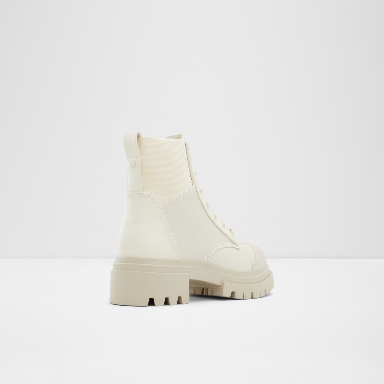 Moda Aldo Charline Combat Bota Lug Suela Blanco