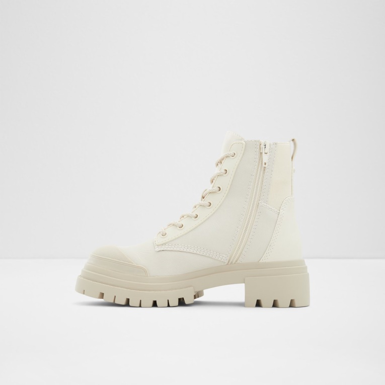 Moda Aldo Charline Combat Bota Lug Suela Blanco
