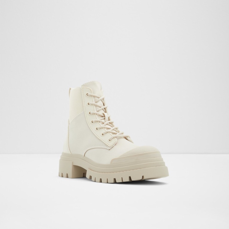 Moda Aldo Charline Combat Bota Lug Suela Blanco