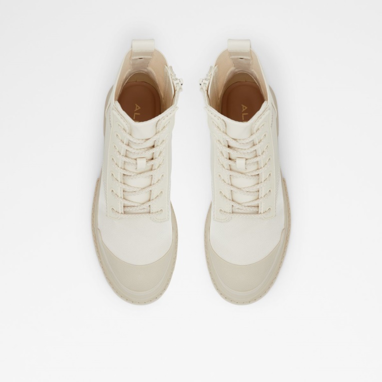 Moda Aldo Charline Combat Bota Lug Suela Blanco