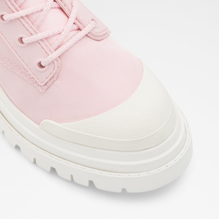 Moda Rosa Charline Combat Bota Lug Suela Aldo