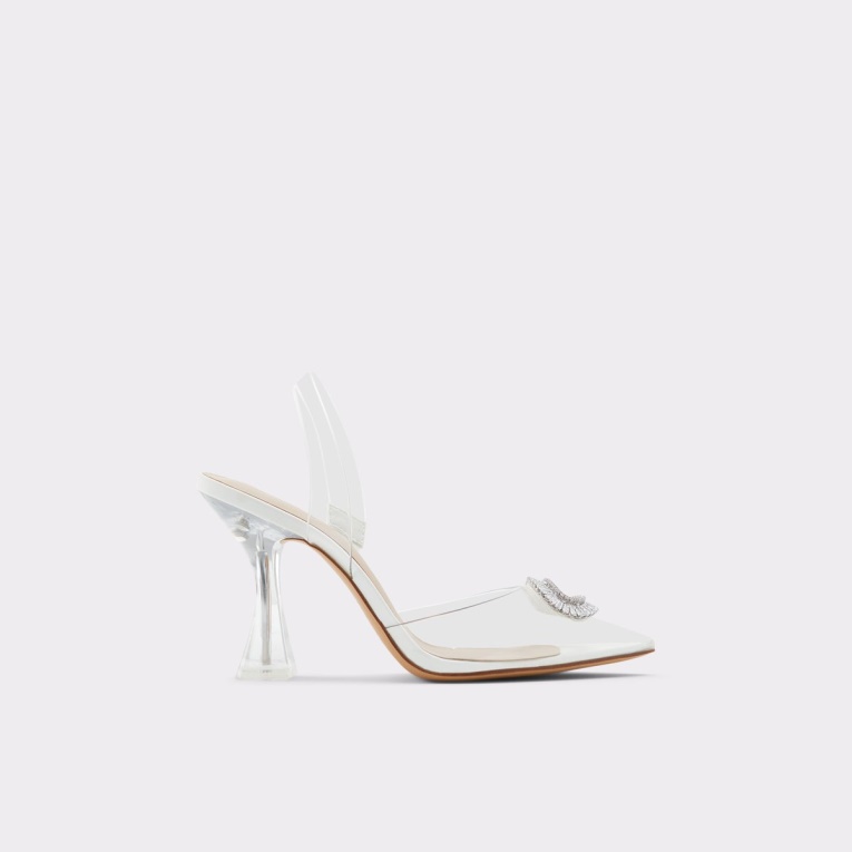 Moda Blanco Aldo Cheers Sling Back Tacón Alto